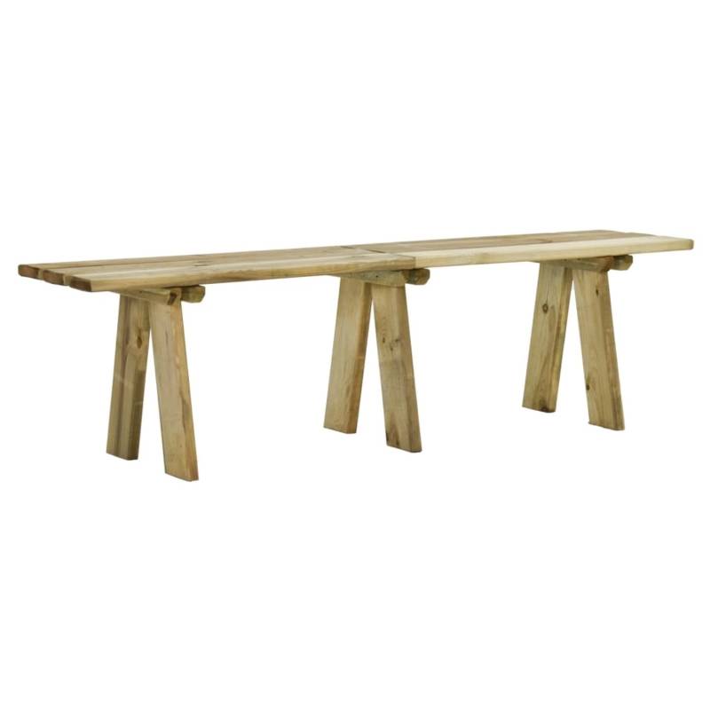 vidaXL Gartenbank 160 cm Massivholz Kiefer Imprägniert 318174 von VIDAXL