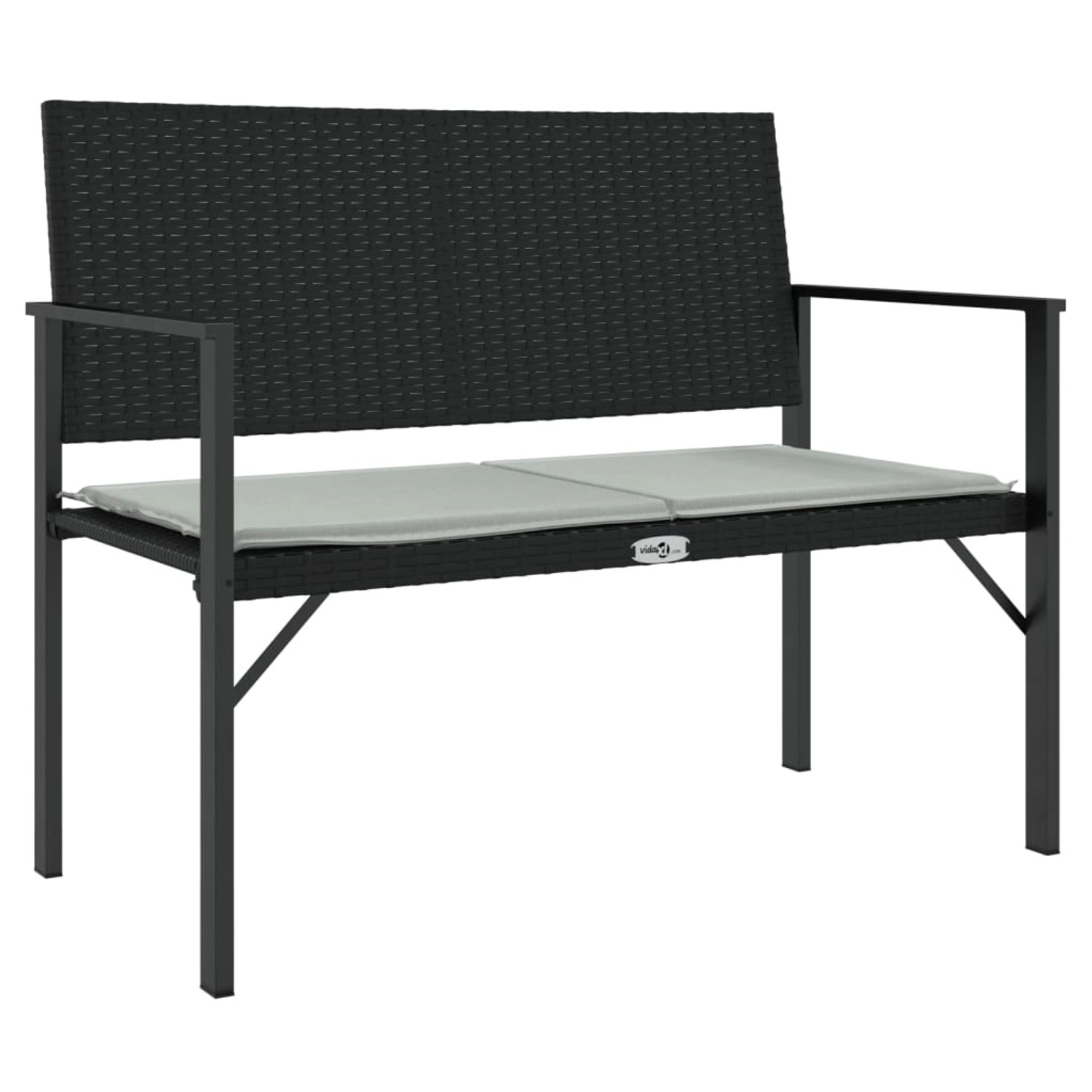 vidaXL Gartenbank 2-Sitzer mit Kissen Schwarz Poly Rattan 364119 vidaXL Gartenbank 2-Sitzer mit Kissen Schwarz Poly Rattan 364119 von VIDAXL