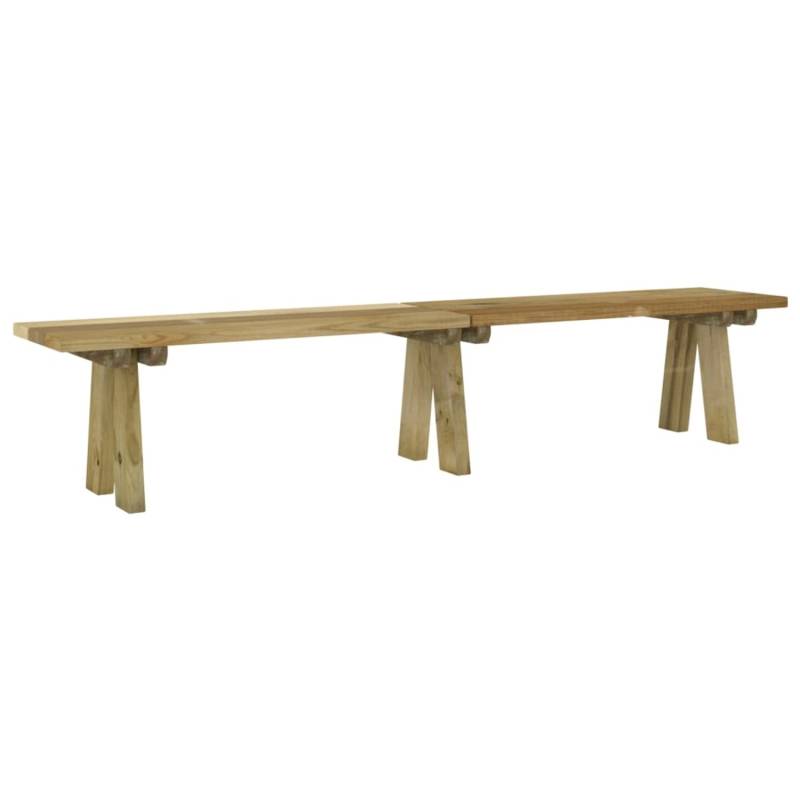 vidaXL Gartenbank 220 cm Massivholz Kiefer Imprägniert 318175 von VIDAXL