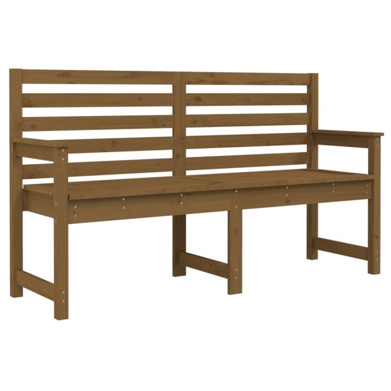 VidaXL Gartenbank Honigbraun 159,5x48x91,5 cm Massivholz Kiefer von VIDAXL