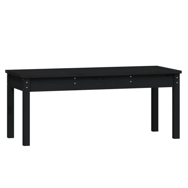VidaXL Gartenbank Schwarz 109x44x45 cm Massivholz Kiefer von VIDAXL