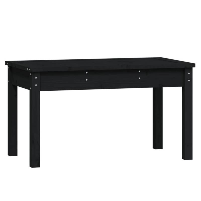 VidaXL Gartenbank Schwarz 80x44x45 cm Massivholz Kiefer von VIDAXL