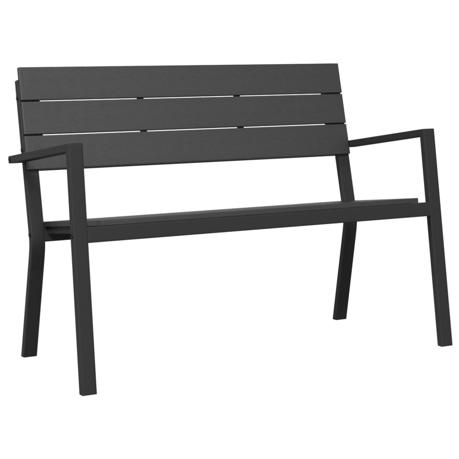 vidaXL Gartenbank Schwarz Stahl und WPC 42001773 vidaXL Gartenbank Schwarz Stahl und WPC 42001773 von VIDAXL