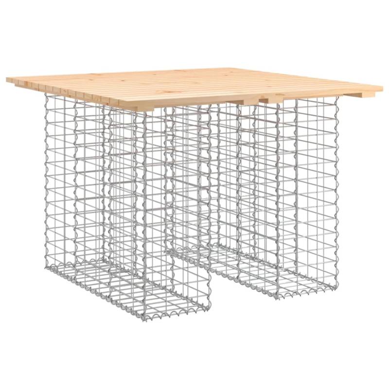VidaXL Gartenbank aus Gabionen 100x102x72 cm Massivholz Kiefer von VIDAXL