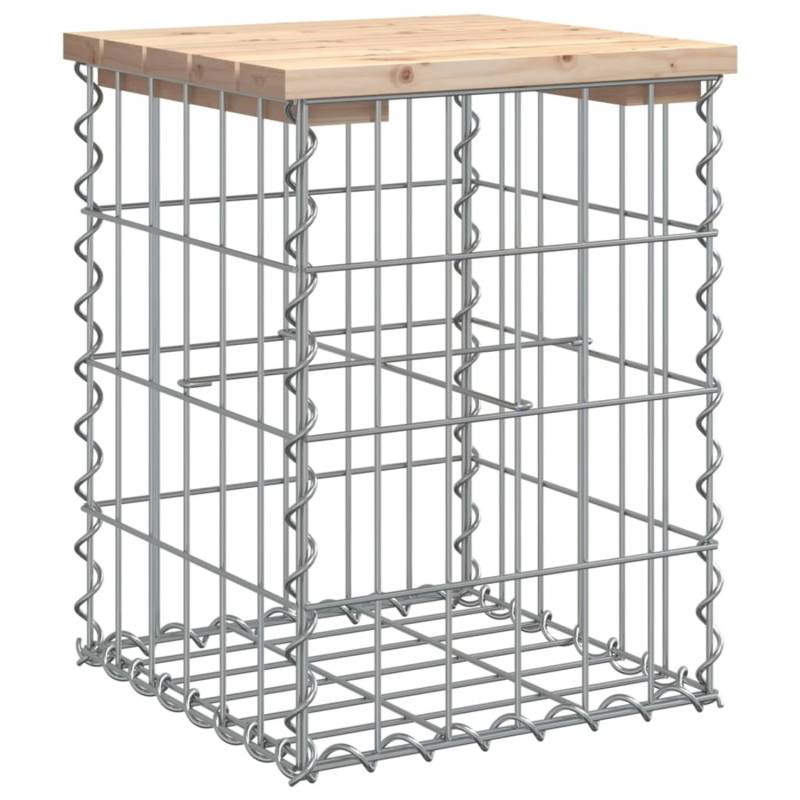 VidaXL Gartenbank aus Gabionen 33x31x42 cm Massivholz Kiefer von VIDAXL