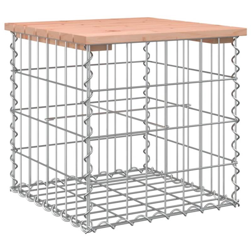 VidaXL Gartenbank aus Gabionen 43x44x42 cm Massivholz Douglasie von VIDAXL