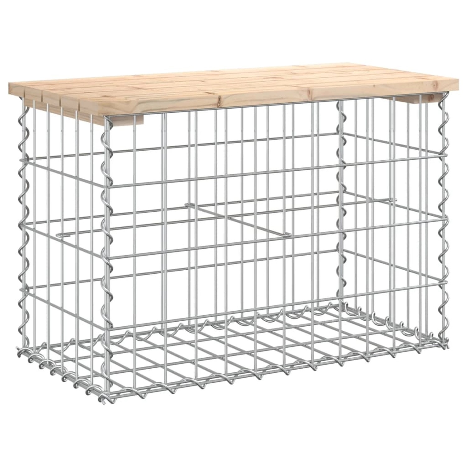 VidaXL Gartenbank aus Gabionen 63x31,5x42 cm Massivholz Kiefer VidaXL Gartenbank aus Gabionen 63x31,5x42 cm Massivholz Kiefer von VIDAXL