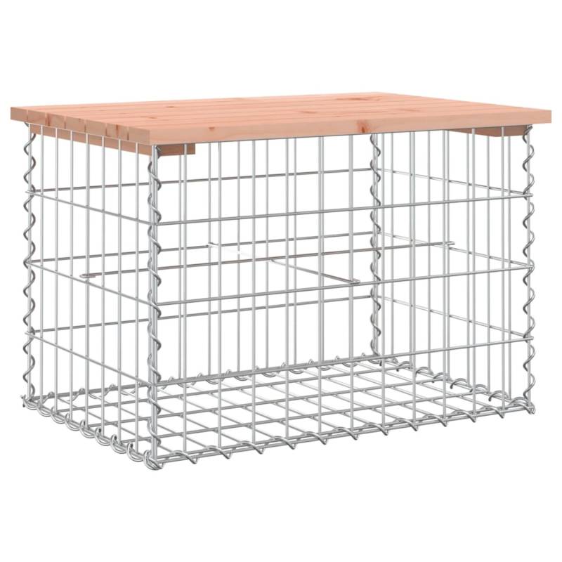 VidaXL Gartenbank aus Gabionen 63x44x42 cm Massivholz Douglasie von VIDAXL