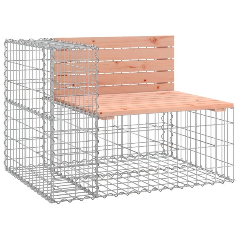 VidaXL Gartenbank aus Gabionen 92x71x65,5 cm Massivholz Douglasie von VIDAXL