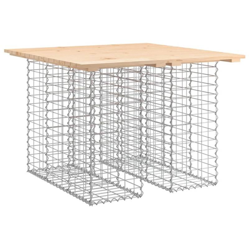VidaXL Gartenbank aus Gabionen Massivholz Kiefer 100x102x72 cm von VIDAXL