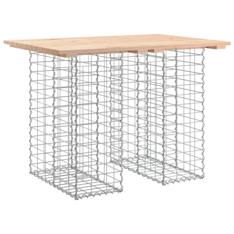VidaXL Gartenbank aus Gabionen Massivholz Kiefer 100x70x72 cm von VIDAXL