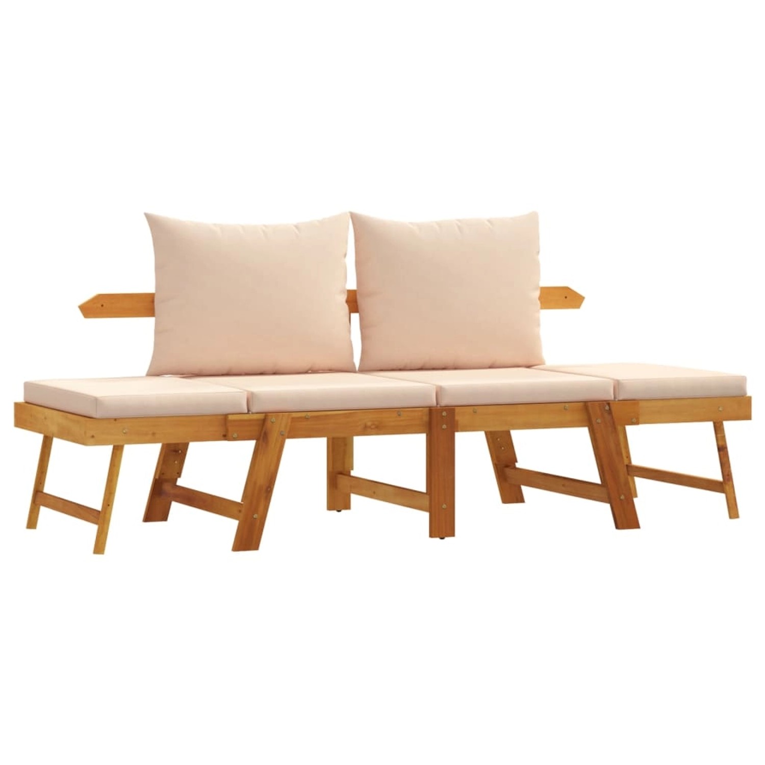 vidaXL Gartenbank mit Kissen 2-in-1 Massivholz Akazie 367581 vidaXL Gartenbank mit Kissen 2-in-1 Massivholz Akazie 367581 von VIDAXL