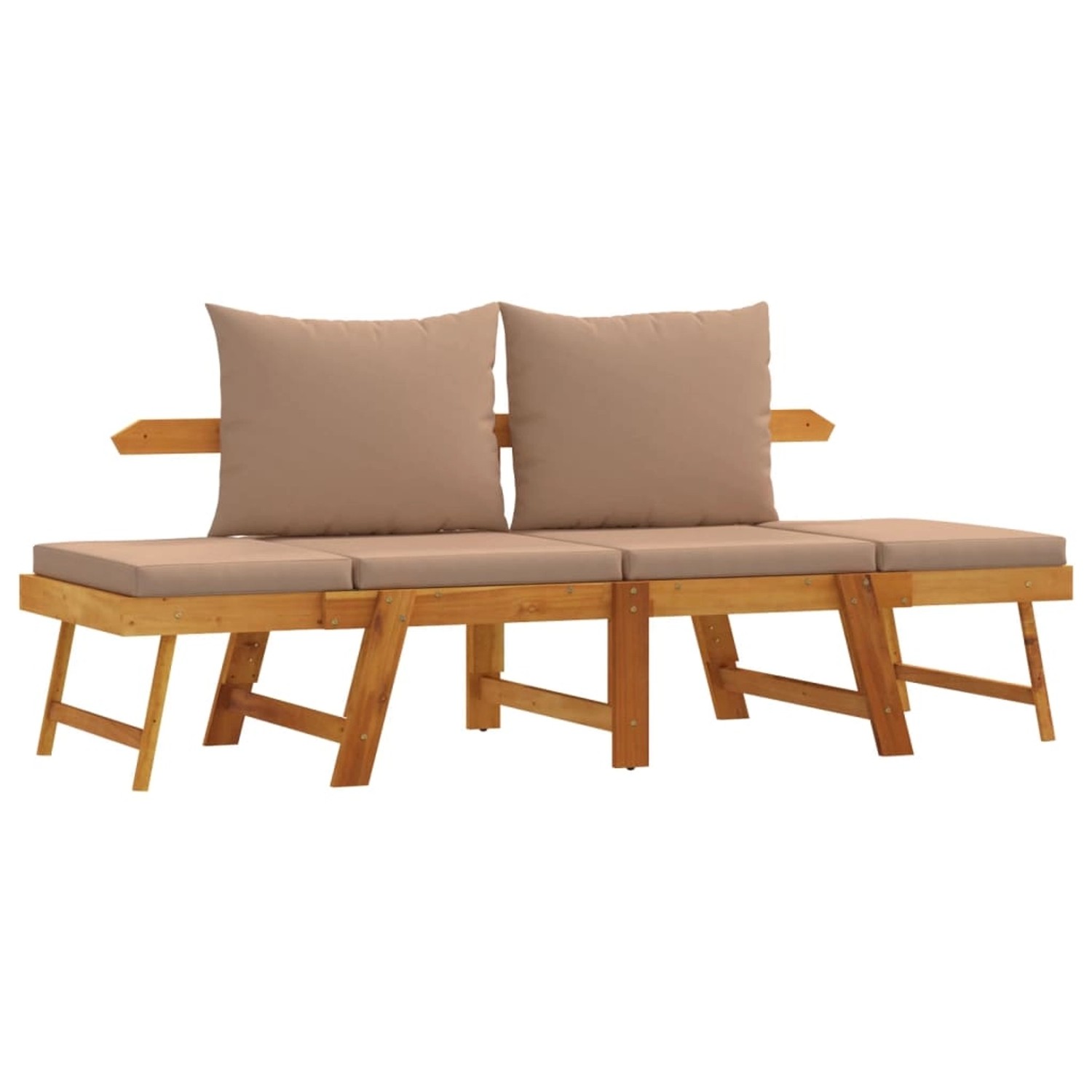 vidaXL Gartenbank mit Kissen 2-in-1 Massivholz Akazie 367582 vidaXL Gartenbank mit Kissen 2-in-1 Massivholz Akazie 367582 von VIDAXL