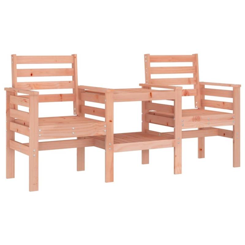 VidaXL Gartenbank mit Tisch 2-Sitzer Massivholz Douglasie von VIDAXL