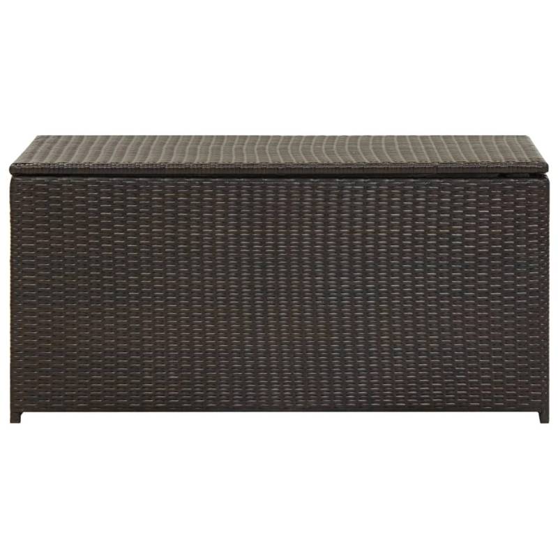 VidaXL Gartenbox Poly Rattan 100x50x50 cm Braun von VIDAXL