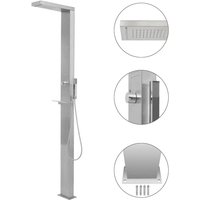 vidaXL Gartendusche Edelstahl Quadratisch von VIDAXL
