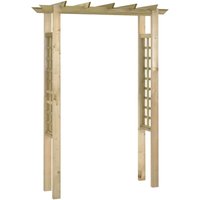 Bonnevie - Gartenlaube Rosenbogen 150 x 60 x 204 cm Holz Imprägniert vidaXL394528 von BONNEVIE