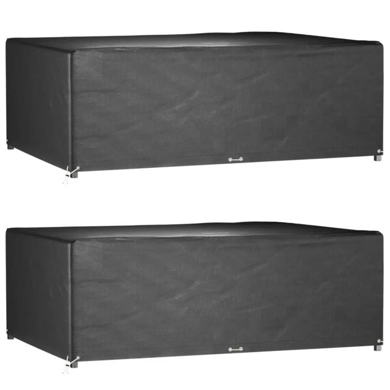 vidaXL Gartenmöbel-Abdeckungen 2 Stk 12 Ösen 240x180x80 cm Rechteckig 3155356 vidaXL Gartenmöbel-Abdeckungen 2 Stk 12 Ösen 240x180x80 cm Rechteckig 3155356 von VIDAXL