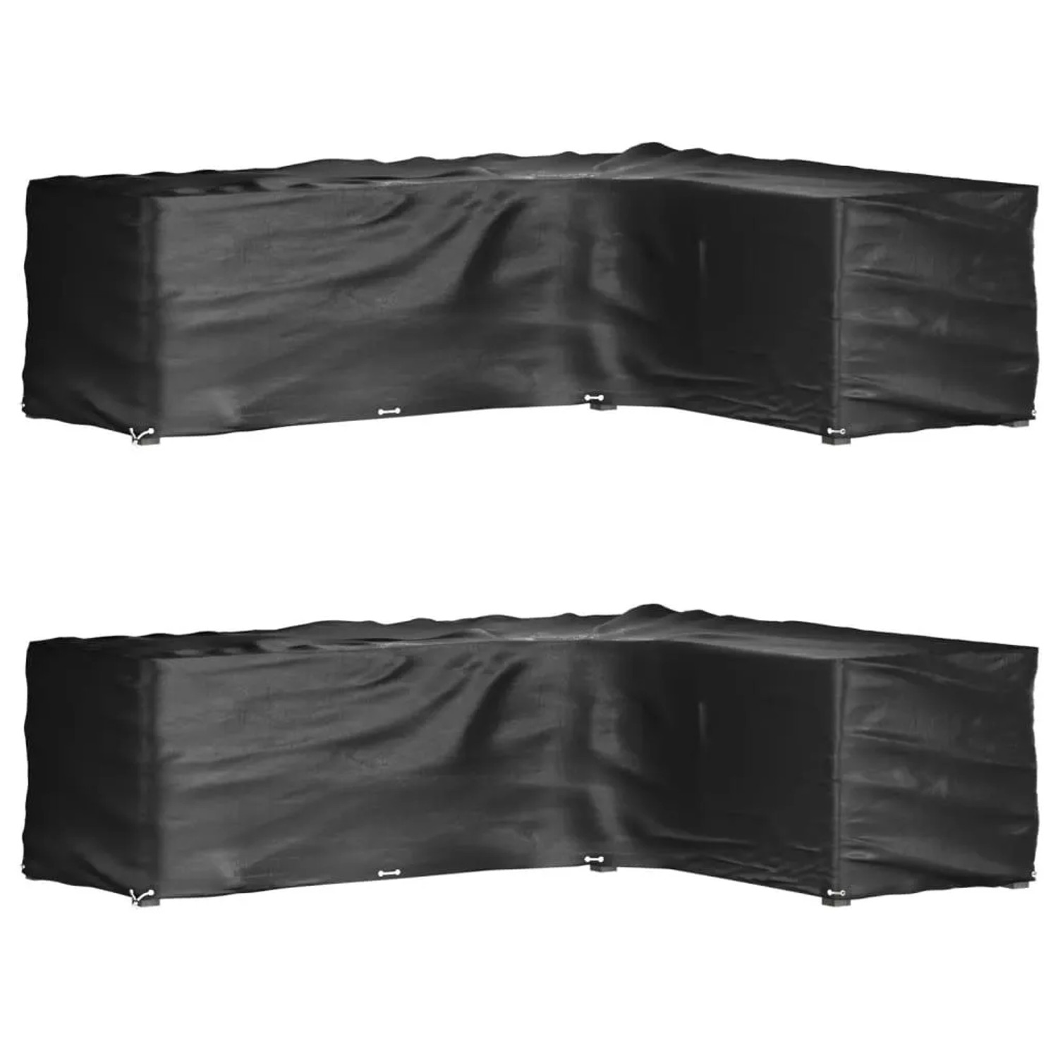 vidaXL Gartenmöbel-Abdeckungen in L-Form 2 Stk 18 Ösen 285x220x80 cm 3155378 vidaXL Gartenmöbel-Abdeckungen in L-Form 2 Stk 18 Ösen 285x220x80 cm 3155378 von VIDAXL