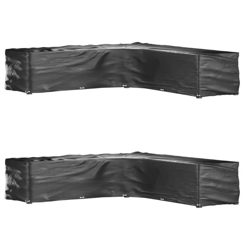 vidaXL Gartenmöbel-Abdeckungen in L-Form 2 Stk 20 Ösen 300x300x70 cm 3155375 vidaXL Gartenmöbel-Abdeckungen in L-Form 2 Stk 20 Ösen 300x300x70 cm 3155375 von VIDAXL