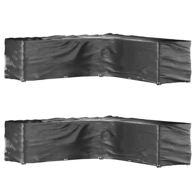 vidaXL Gartenmöbel-Abdeckungen in L-Form 2 Stk 20 Ösen 300x300x90 cm 3155376 vidaXL Gartenmöbel-Abdeckungen in L-Form 2 Stk 20 Ösen 300x300x90 cm 3155376 von VIDAXL
