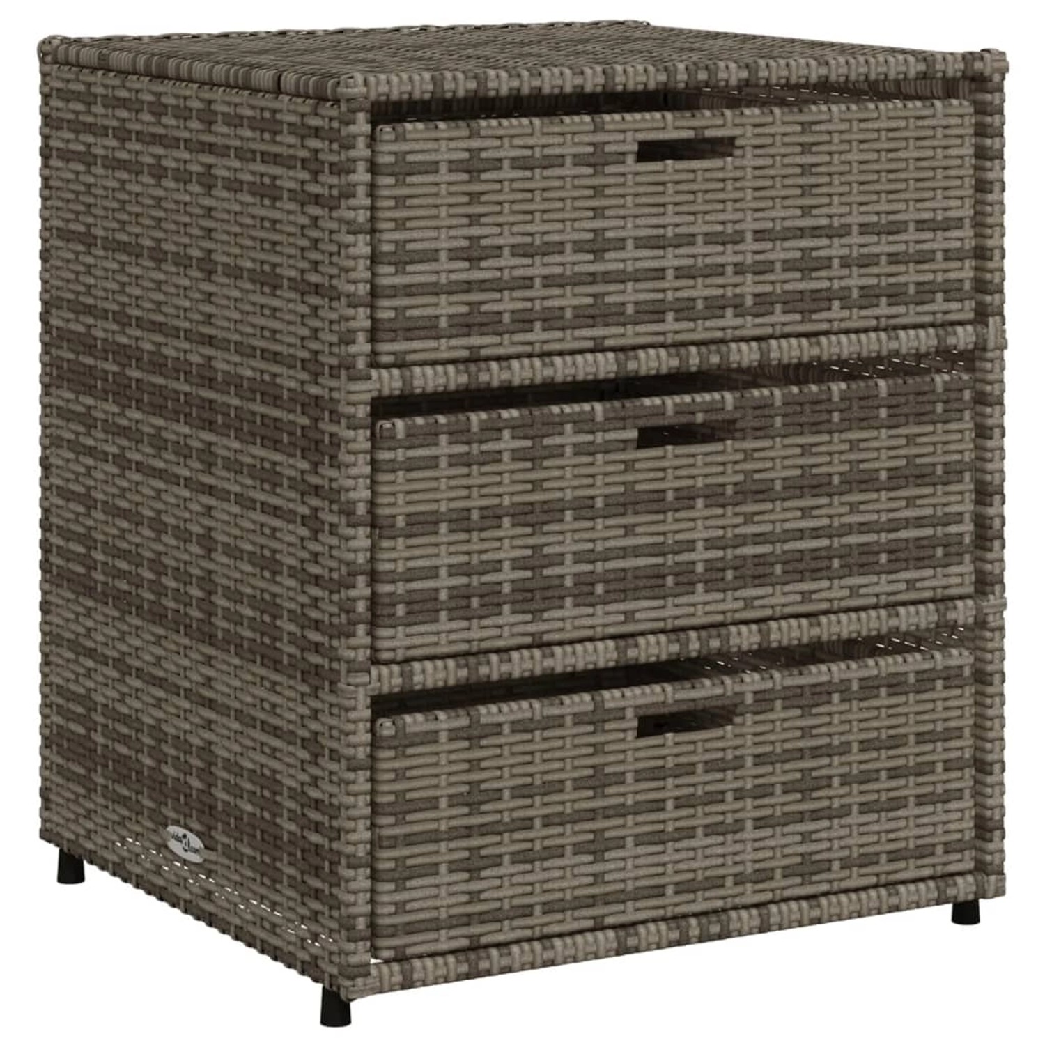 VidaXL Gartenschrank Grau 55x59x69 cm Poly Rattan VidaXL Gartenschrank Grau 55x59x69 cm Poly Rattan von VIDAXL