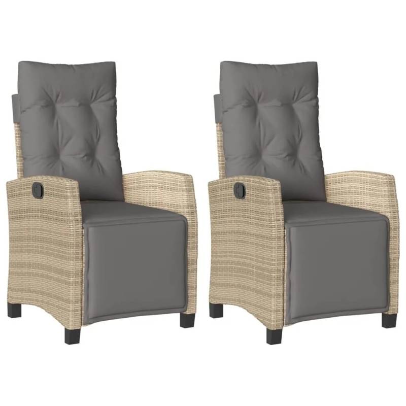 vidaXL Gartensessel mit Fußteil 2 Stk Verstellbar Poly Rattan 365245 vidaXL Gartensessel mit Fußteil 2 Stk Verstellbar Poly Rattan 365245 von VIDAXL