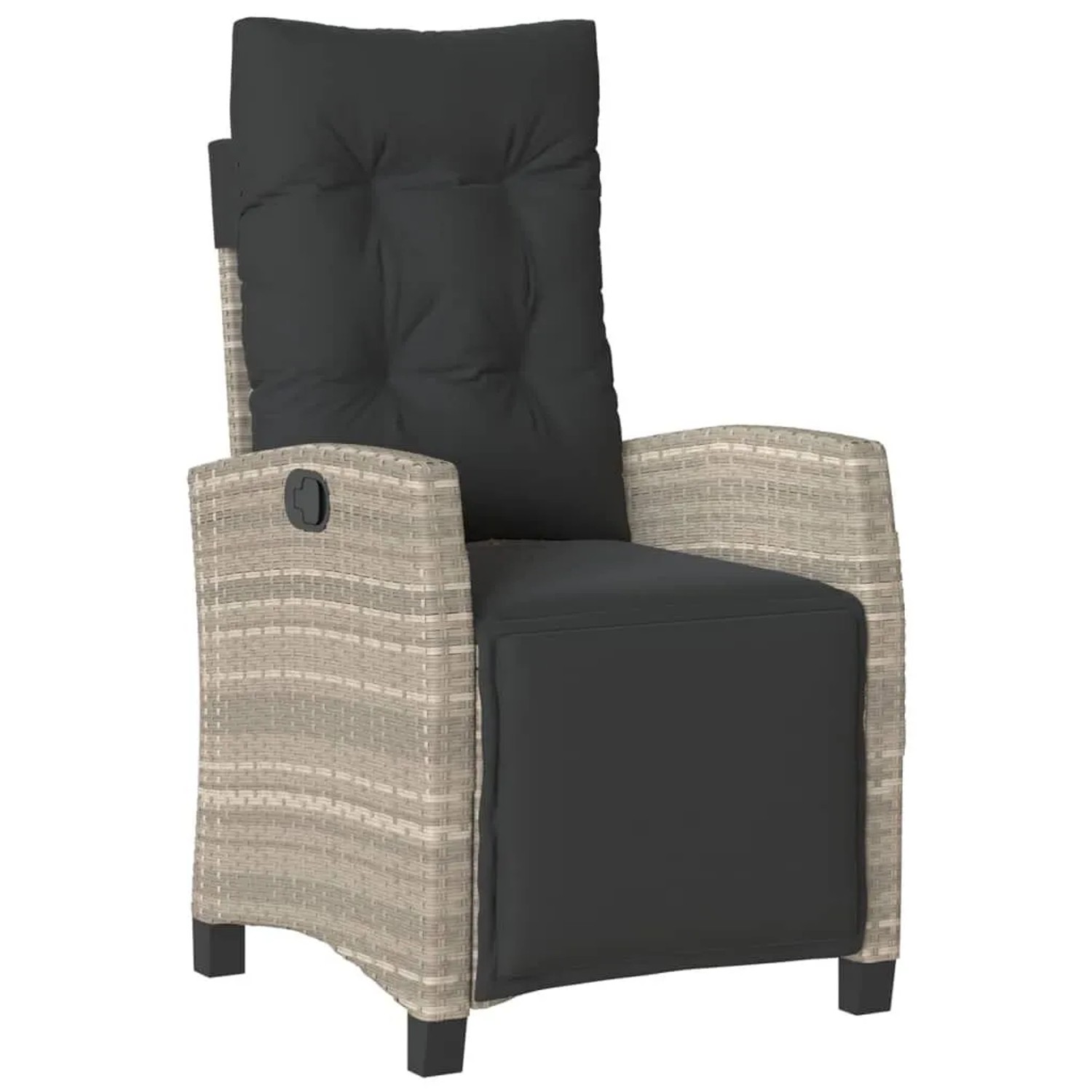 vidaXL Gartensessel mit Fußteil Verstellbar Hellgrau Poly Rattan 365238 vidaXL Gartensessel mit Fußteil Verstellbar Hellgrau Poly Rattan 365238 von VIDAXL