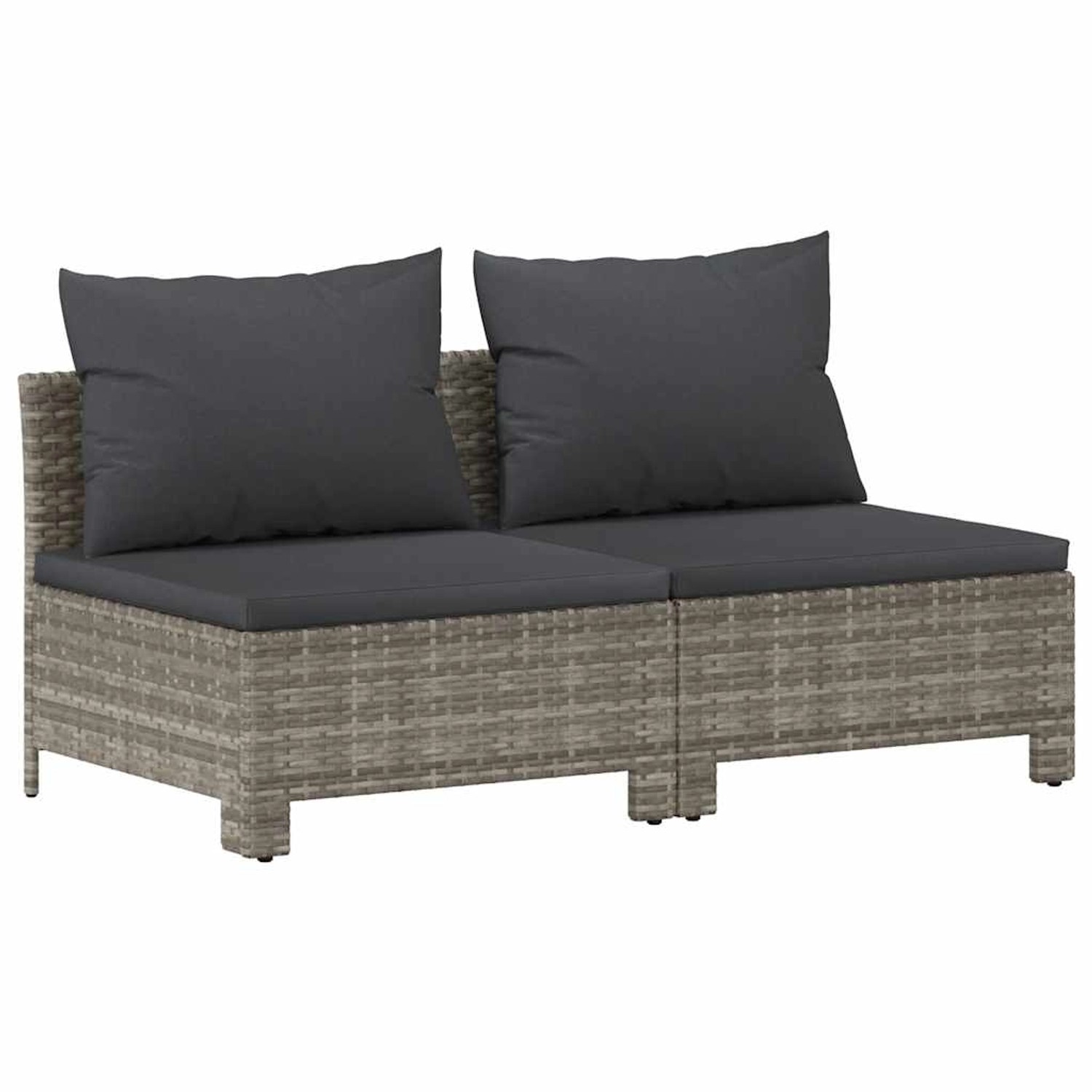 vidaXL Gartensofa 2-Sitzer mit Kissen Grau Poly Rattan 362691 vidaXL Gartensofa 2-Sitzer mit Kissen Grau Poly Rattan 362691 von VIDAXL