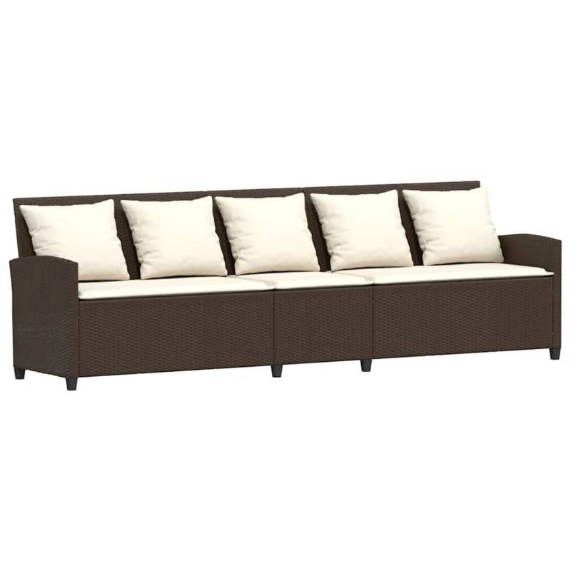 vidaXL Gartensofa 5-Sitzer mit Kissen Braun Poly Rattan 4104113 vidaXL Gartensofa 5-Sitzer mit Kissen Braun Poly Rattan 4104113 von VIDAXL