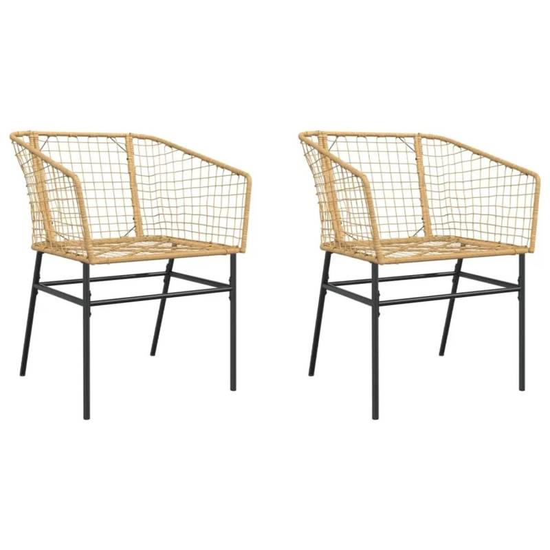 vidaXL Gartenstühle 2 Stk Braun Poly Rattan 369099 vidaXL Gartenstühle 2 Stk Braun Poly Rattan 369099 von VIDAXL