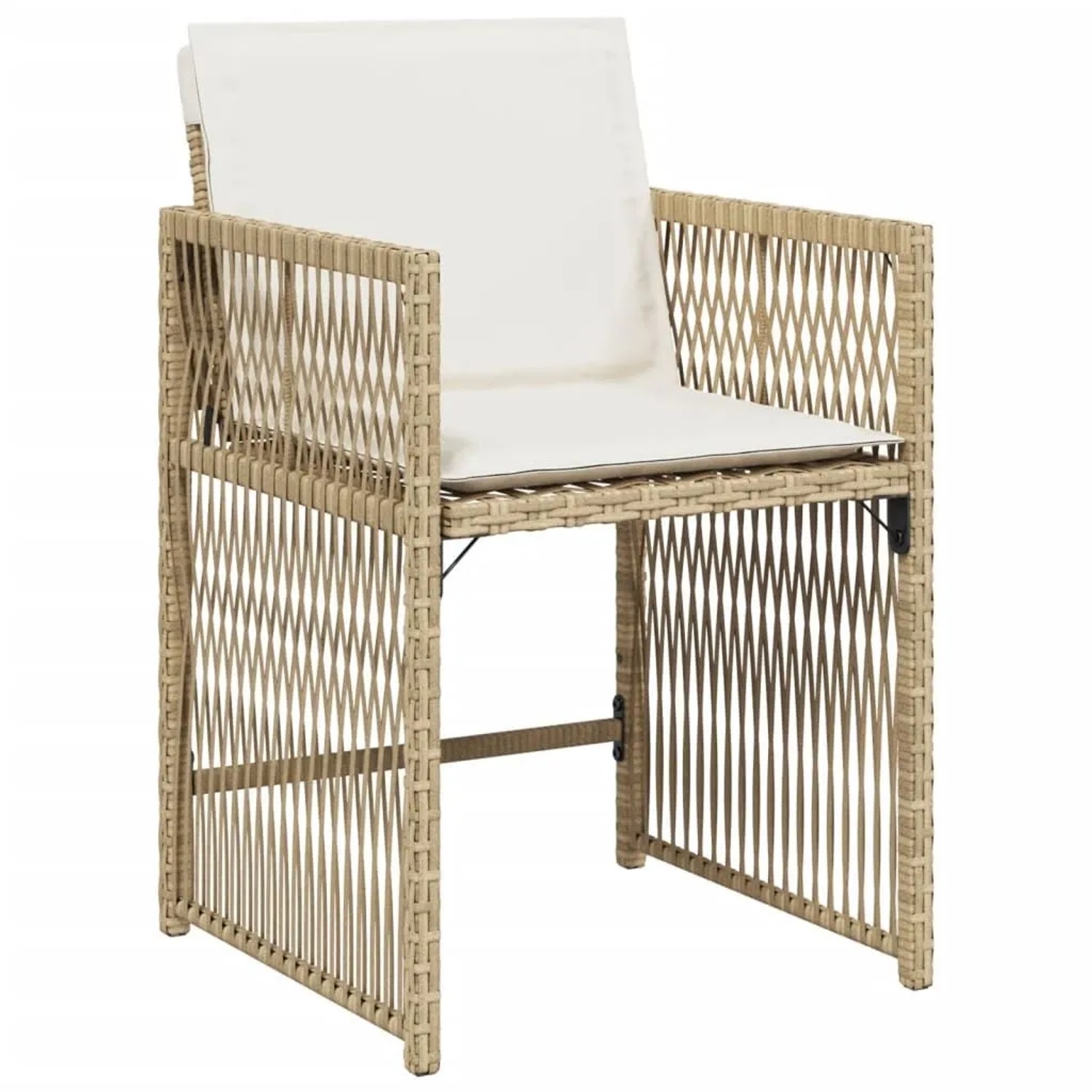 vidaXL Gartenstühle mit Kissen 4 Stk Beige Poly Rattan 365038 vidaXL Gartenstühle mit Kissen 4 Stk Beige Poly Rattan 365038 von VIDAXL