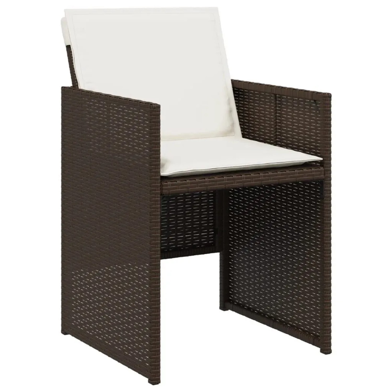 vidaXL Gartenstühle mit Kissen 4 Stk Braun Poly Rattan 364935 vidaXL Gartenstühle mit Kissen 4 Stk Braun Poly Rattan 364935 von VIDAXL
