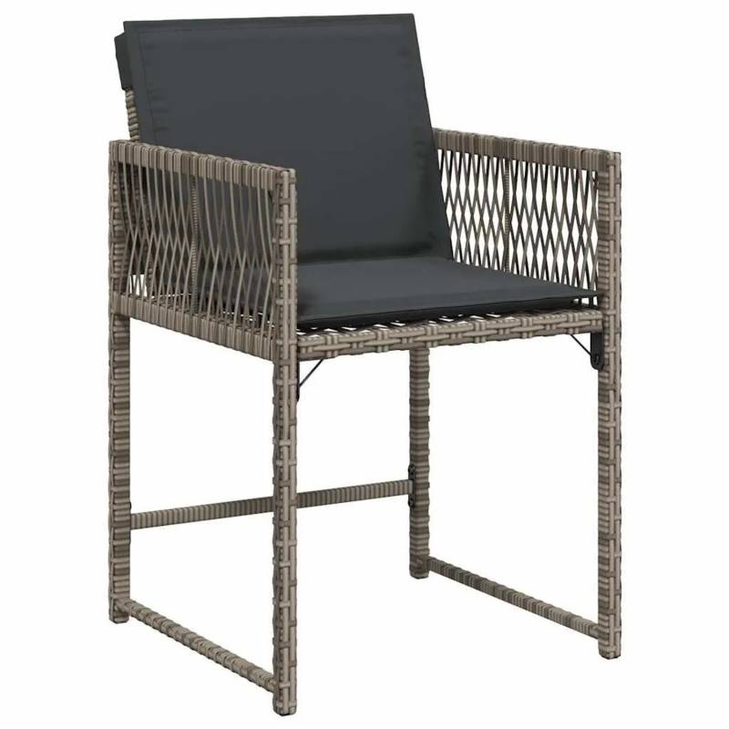 vidaXL Gartenstühle mit Kissen 4 Stk Grau Poly Rattan 365019 vidaXL Gartenstühle mit Kissen 4 Stk Grau Poly Rattan 365019 von VIDAXL