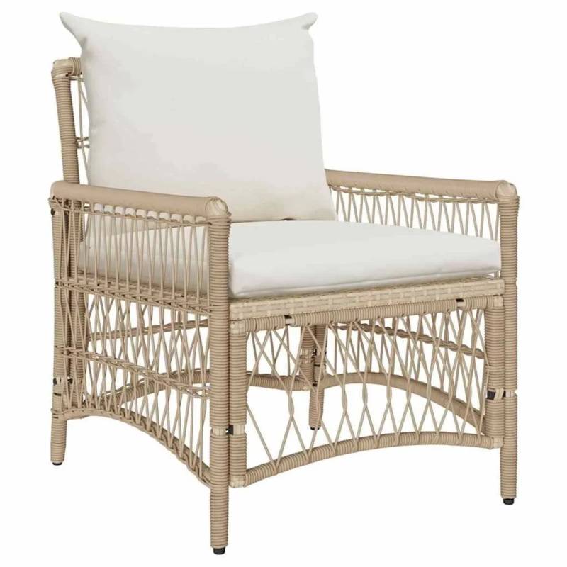vidaXL Gartenstuhl Beige 60 x 70 x 78 cm Poly-Rattan 42006221 vidaXL Gartenstuhl Beige 60 x 70 x 78 cm Poly-Rattan 42006221 von VIDAXL