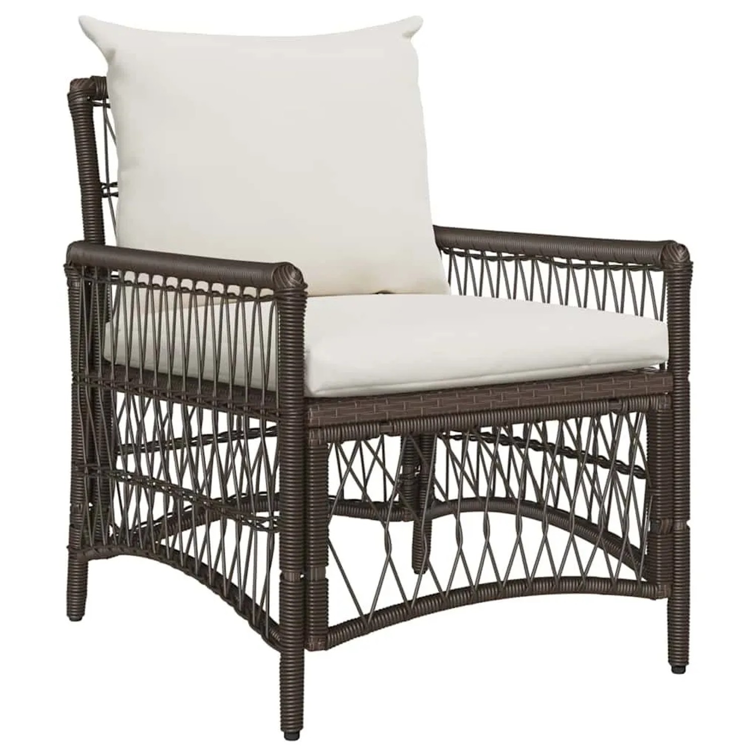 vidaXL Gartenstuhl Braun 60 x 70 x 78 cm Poly-Rattan 42006218 vidaXL Gartenstuhl Braun 60 x 70 x 78 cm Poly-Rattan 42006218 von VIDAXL