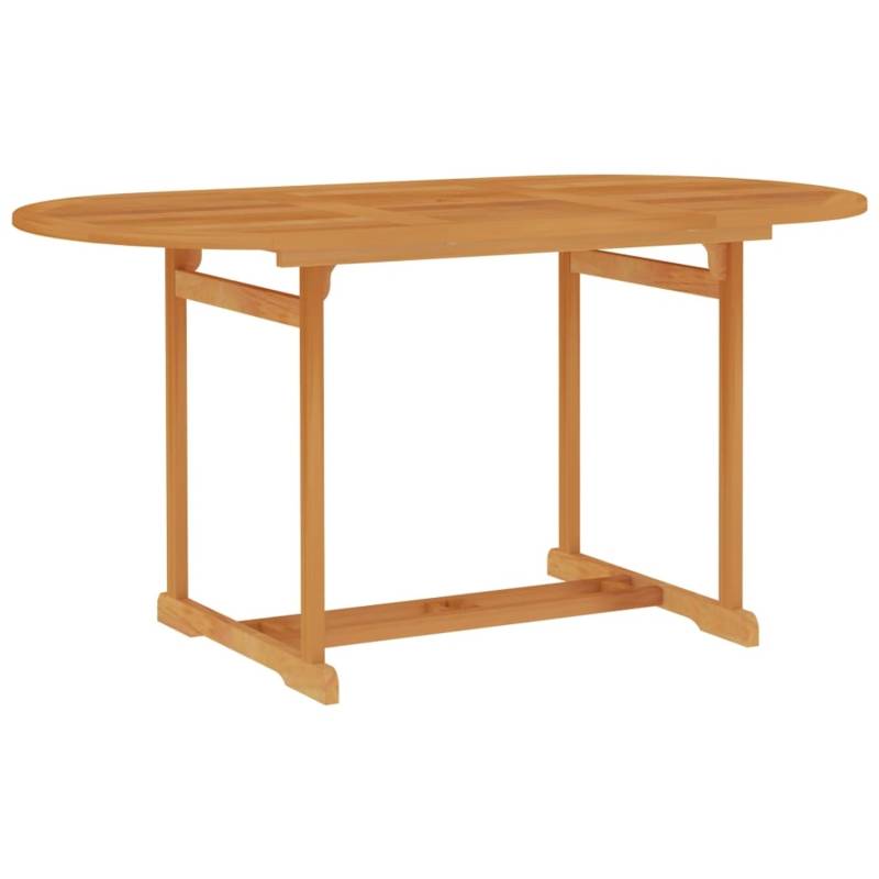 vidaXL Gartentisch 150x90x75 cm Teak Massivholz 315102 von VIDAXL