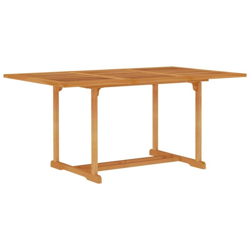 vidaXL Gartentisch 150x90x75 cm Teak Massivholz 315103 von VIDAXL