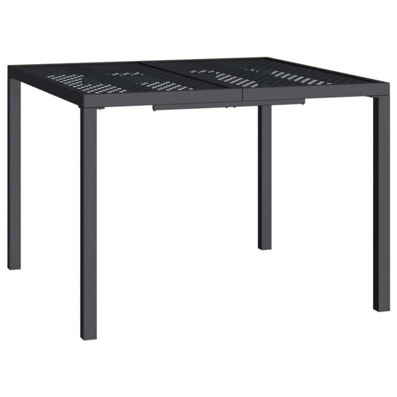 vidaXL Gartentisch Anthrazit 100x100x72 cm Stahl 362744 von VIDAXL