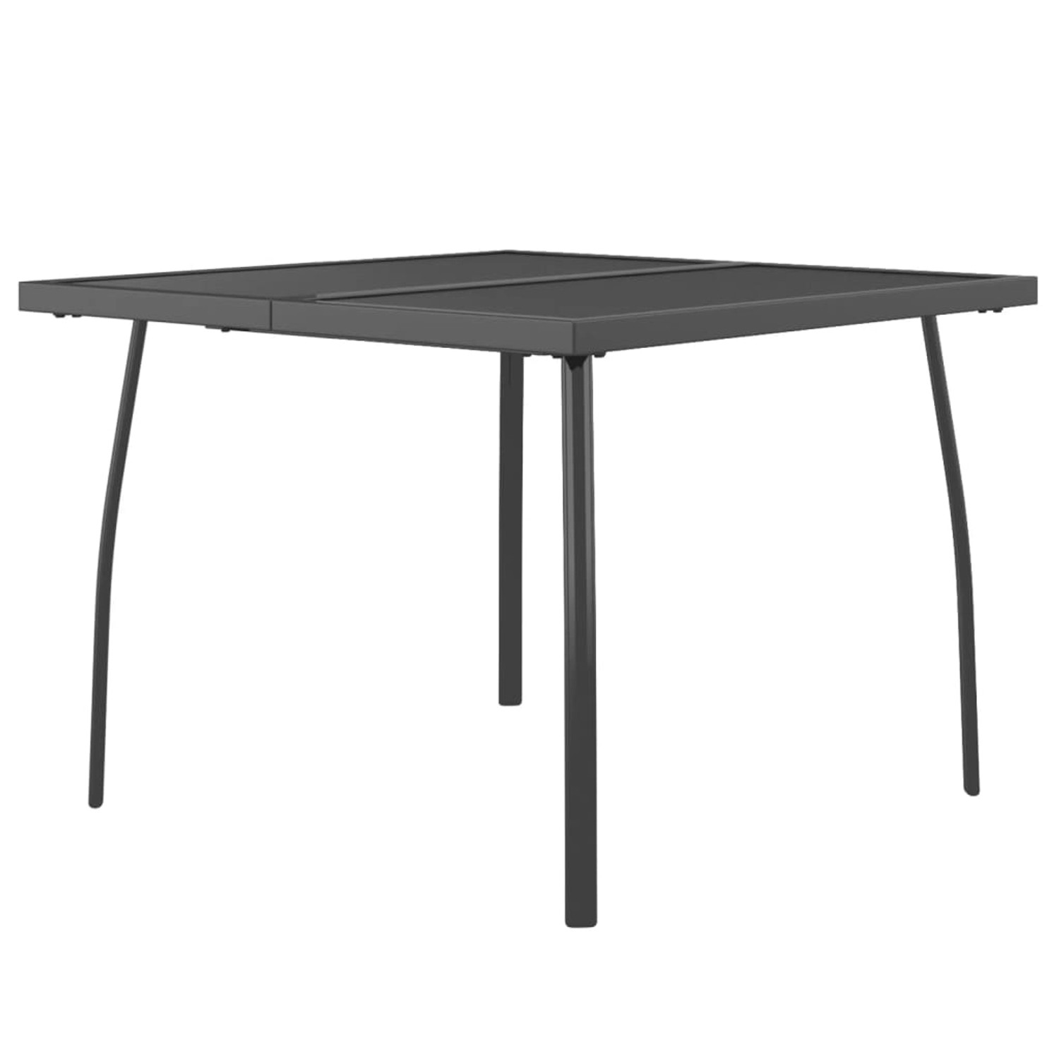 vidaXL Gartentisch Anthrazit 100x100x72 cm Stahlgitter 362732 von VIDAXL