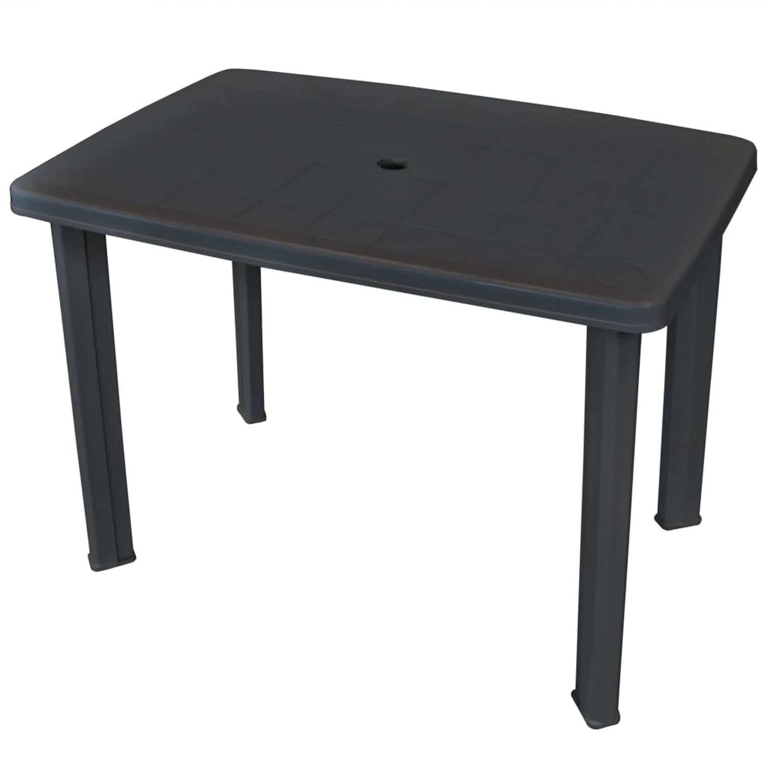 vidaXL Gartentisch Anthrazit 101x68x72 cm Kunststoff 43594 von VIDAXL
