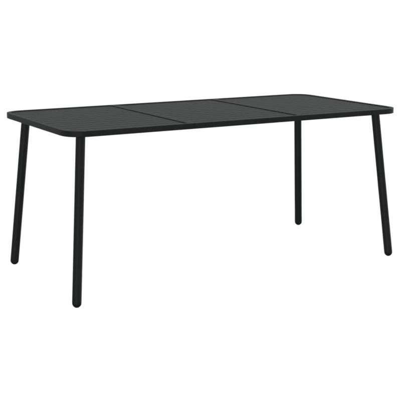 vidaXL Gartentisch Anthrazit 165x80x71 cm Stahl 362740 von VIDAXL