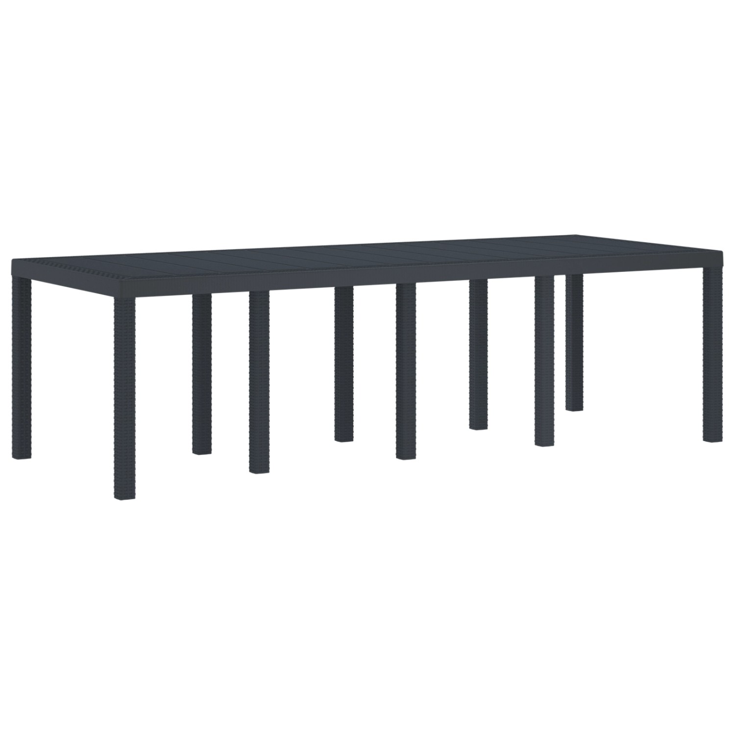 vidaXL Gartentisch Anthrazit 250x100x73 cm Poly Rattan 3378516 vidaXL Gartentisch Anthrazit 250x100x73 cm Poly Rattan 3378516 von VIDAXL