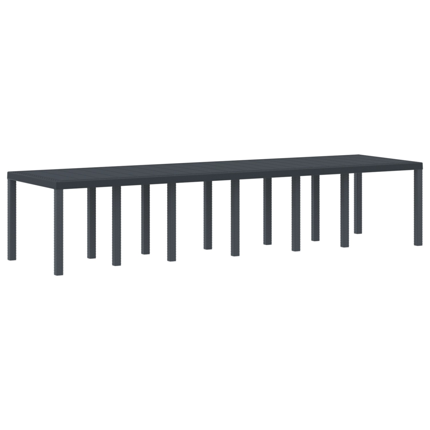 vidaXL Gartentisch Anthrazit 350x100x73 cm Poly Rattan 3378524 vidaXL Gartentisch Anthrazit 350x100x73 cm Poly Rattan 3378524 von VIDAXL