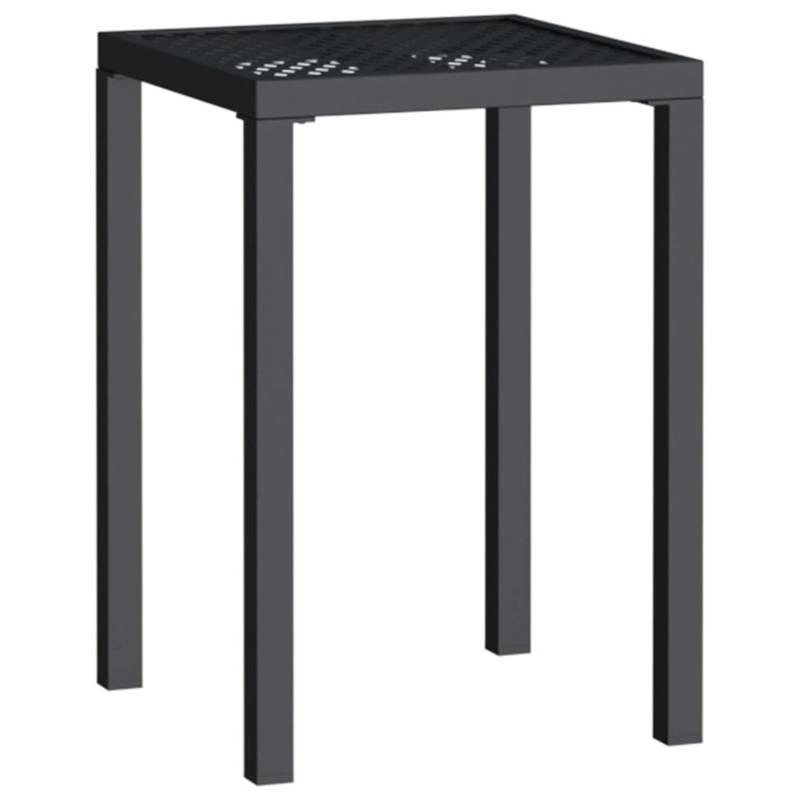 vidaXL Gartentisch Anthrazit 50x50x72 cm Stahl 362742 von VIDAXL