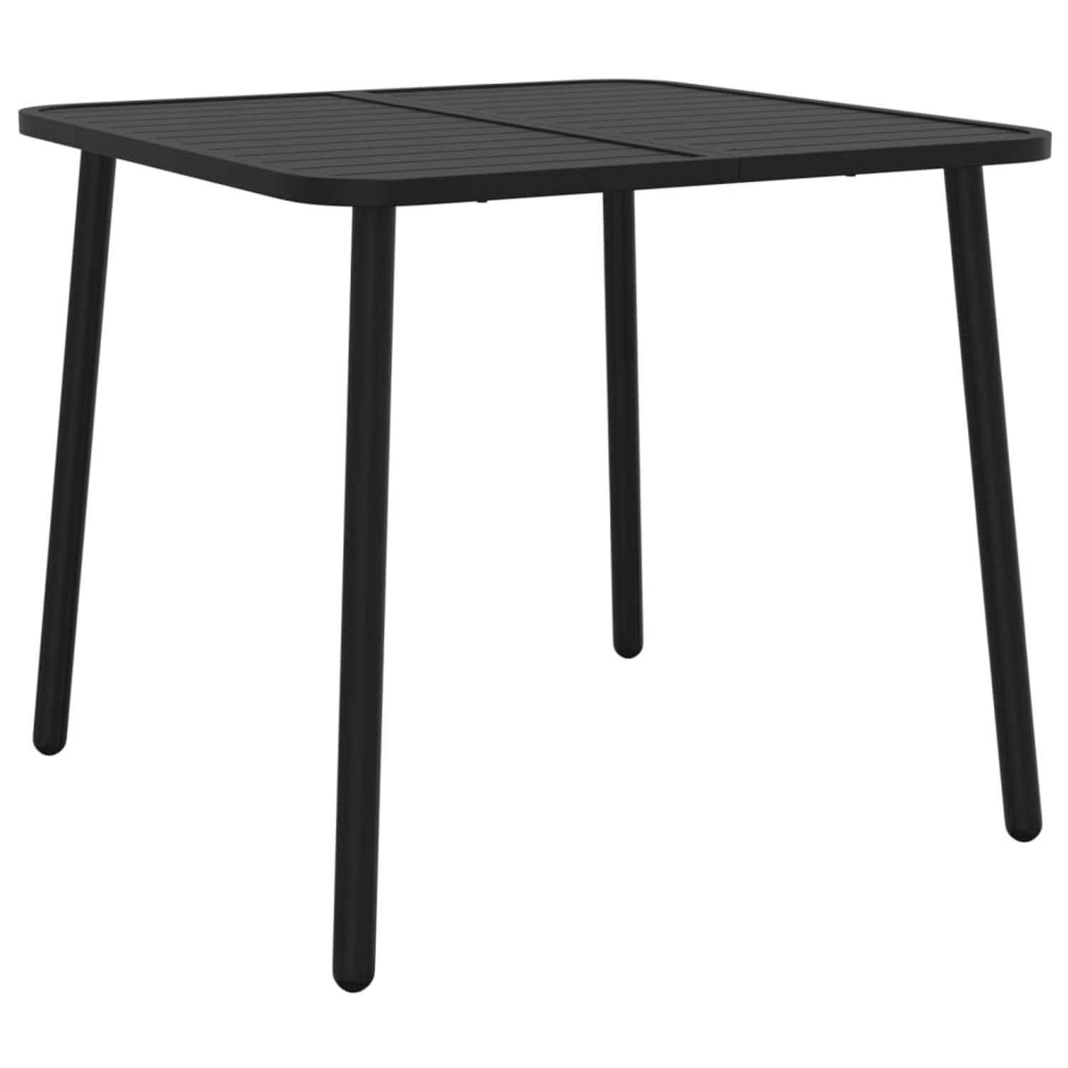 vidaXL Gartentisch Anthrazit 80x80x71 cm Stahl 362737 von VIDAXL