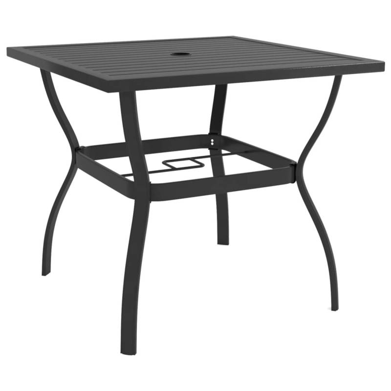 vidaXL Gartentisch Anthrazit 81,5x81,5x72 cm Stahl 312168 von VIDAXL