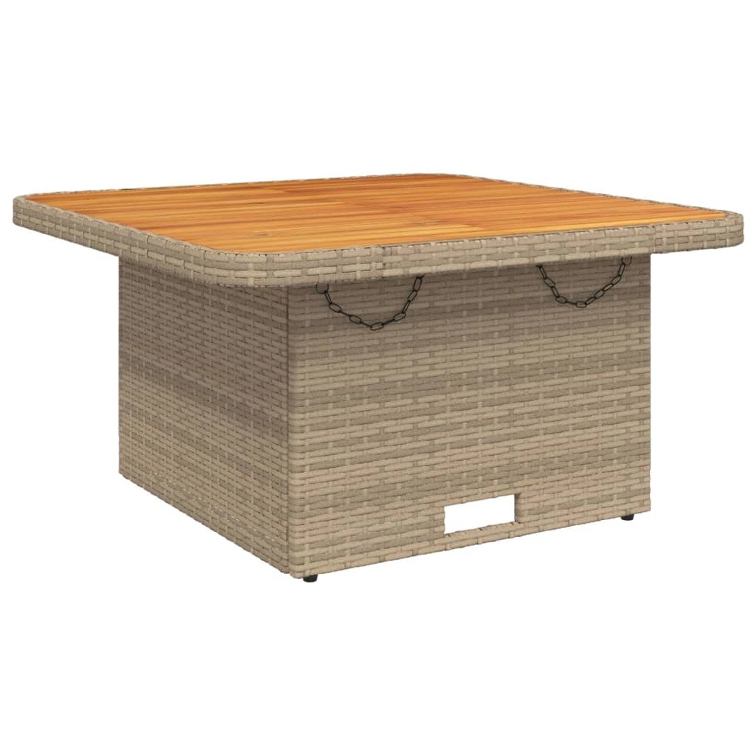 vidaXL Gartentisch Beige 80x80x71 cm Poly Rattan und Akazienholz 368271 vidaXL Gartentisch Beige 80x80x71 cm Poly Rattan und Akazienholz 368271 von VIDAXL