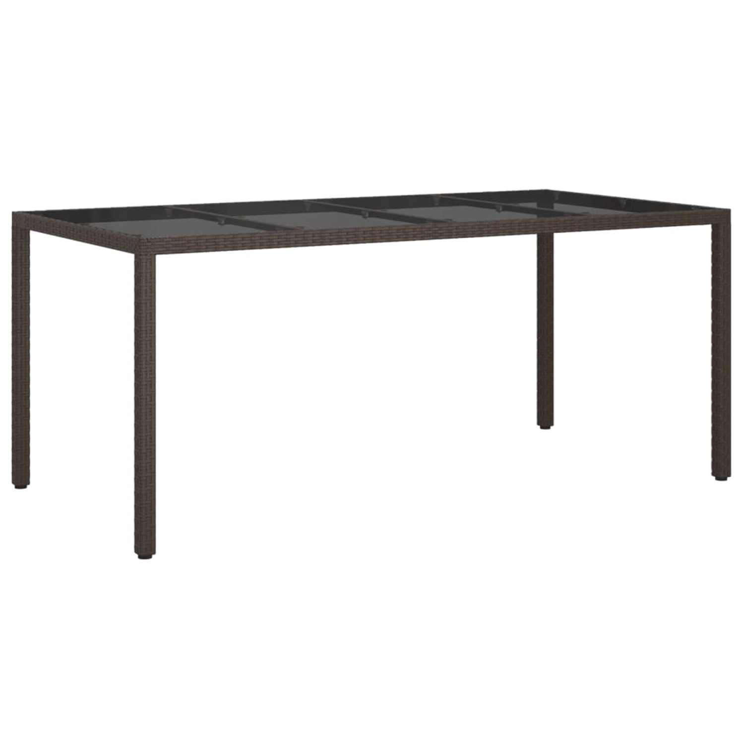 vidaXL Gartentisch Braun 190x90x75 cm Gehärtetes Glas und Poly Rattan 316711 vidaXL Gartentisch Braun 190x90x75 cm Gehärtetes Glas und Poly Rattan 316711 von VIDAXL