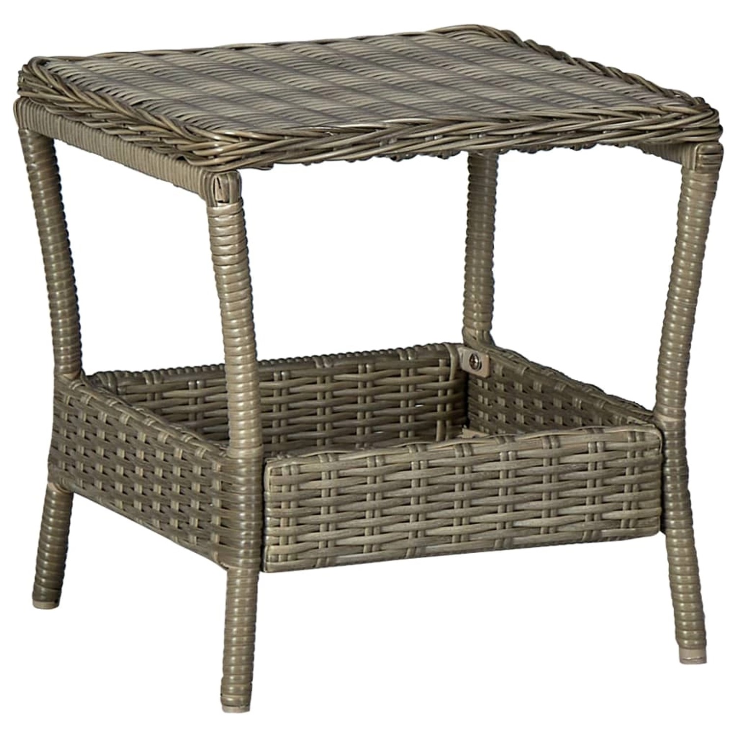 vidaXL Gartentisch Braun 45x45x46,5 cm Poly Rattan 313308 vidaXL Gartentisch Braun 45x45x46,5 cm Poly Rattan 313308 von VIDAXL